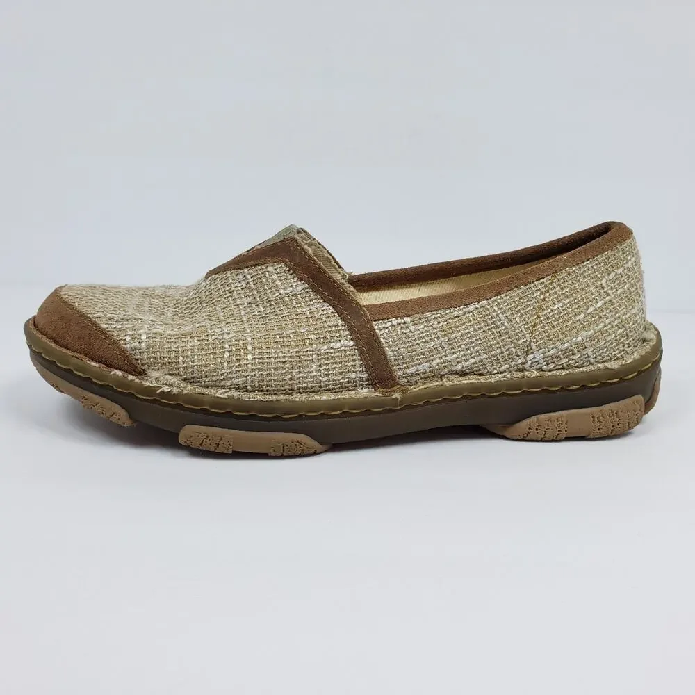 Tony Lama Boots Renata Womens Size 7 Beige Slip On Casual Loafer Shoes TLC105L